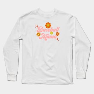 Baseball Mama - Pink Long Sleeve T-Shirt